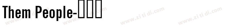Them People字体转换